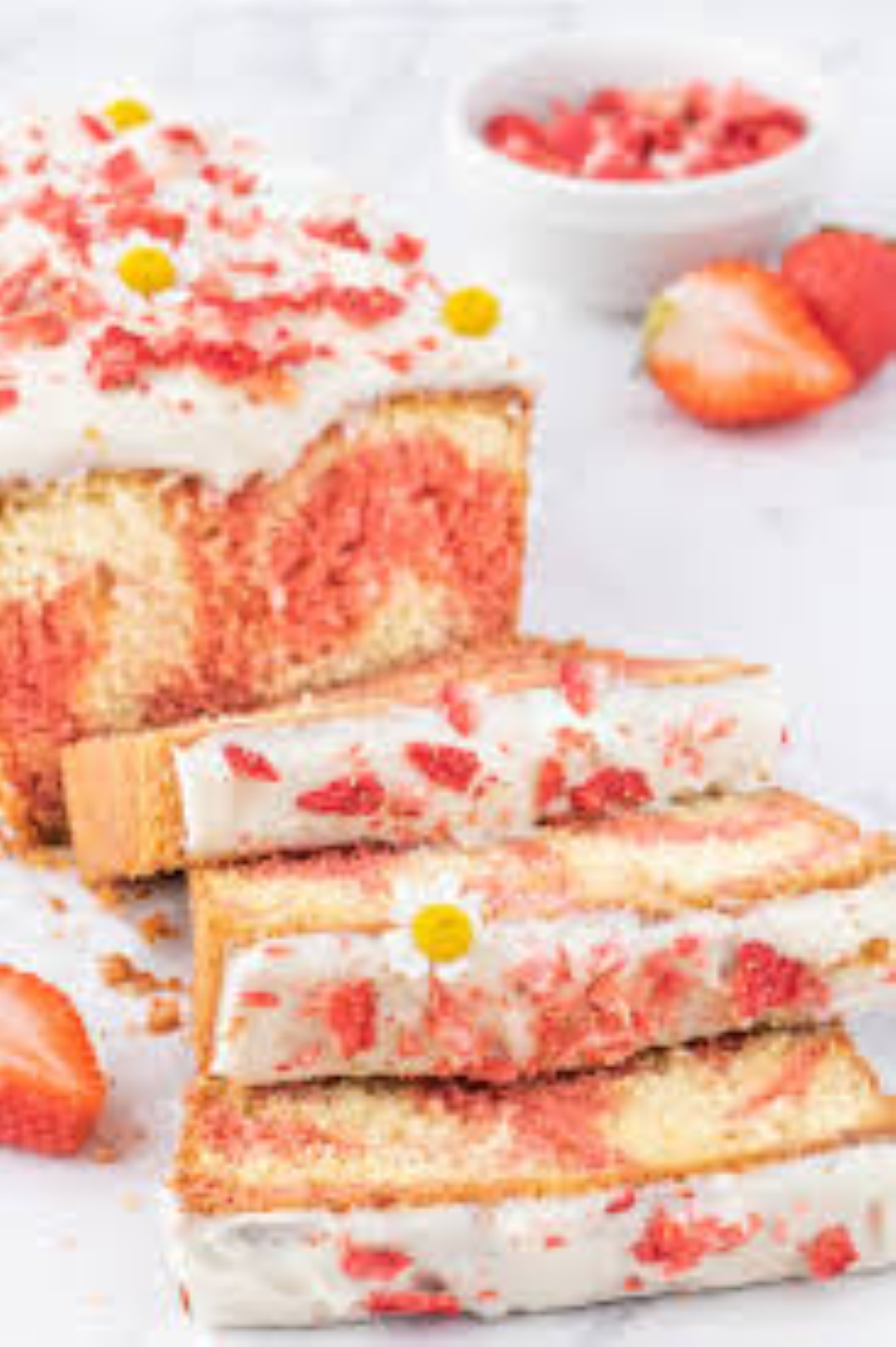 FESTIVE POUNDCAKE MARBLE SLICED VANILLA N STRAW